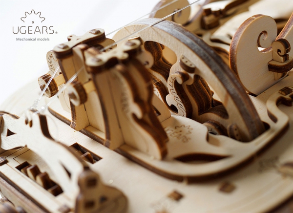 Puzzle 3D Instrument Muzical - Vioara din Lemn Ugears [18]