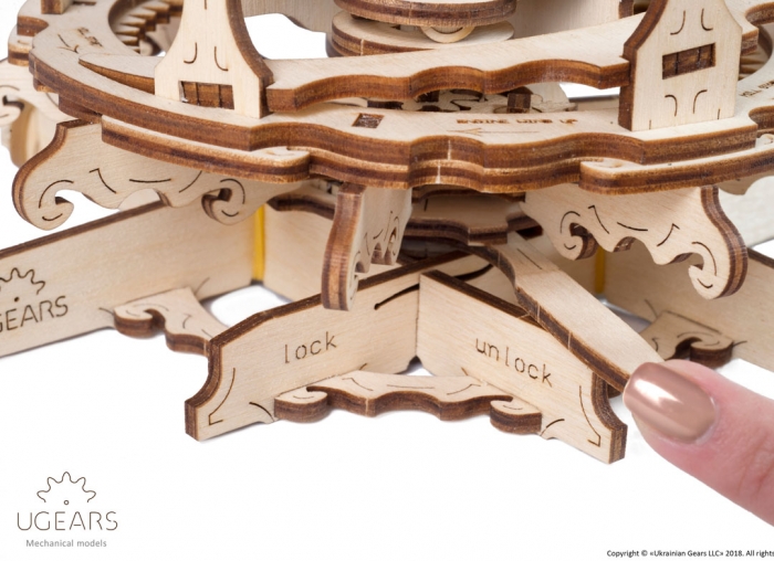 Puzzle 3D Moara de vant din lemn Ugears [8]