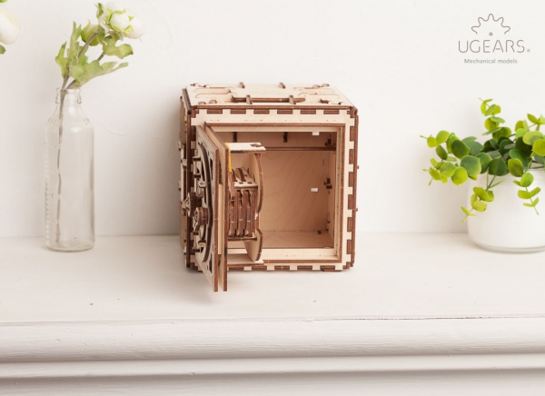 Puzzle 3D Seif din Lemn Ugears [12]