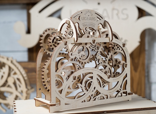 Puzzle 3D Teatru Mecanic din Lemn Ugears [7]
