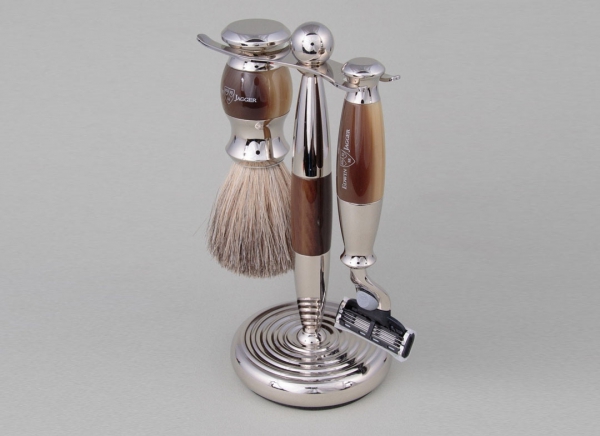 Set cadou barbati pentru barbierit 3 piese Light Horn Mach3, Edwin Jagger [2]