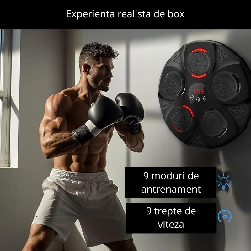 Aparat de box Smart cu muzica si lumina LED [7]