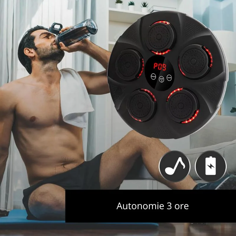 Aparat de box Smart cu muzica si lumina LED [8]