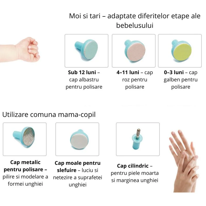 Aparat electric de pilit unghiile pentru copii [10]