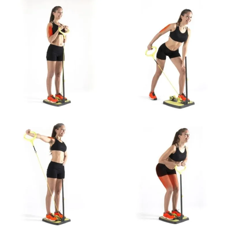 Aparat fitness pentru picioare si muschi fesieri cu ghid de exercitii [5]