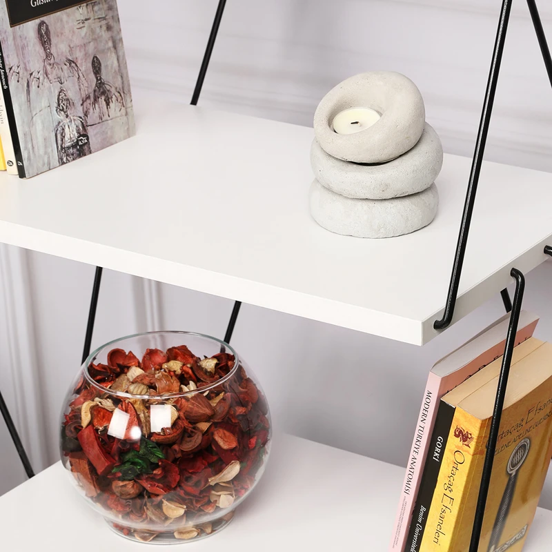 Balaban Biblioteca alba moderna cu rafturi, organizare eficienta [9]