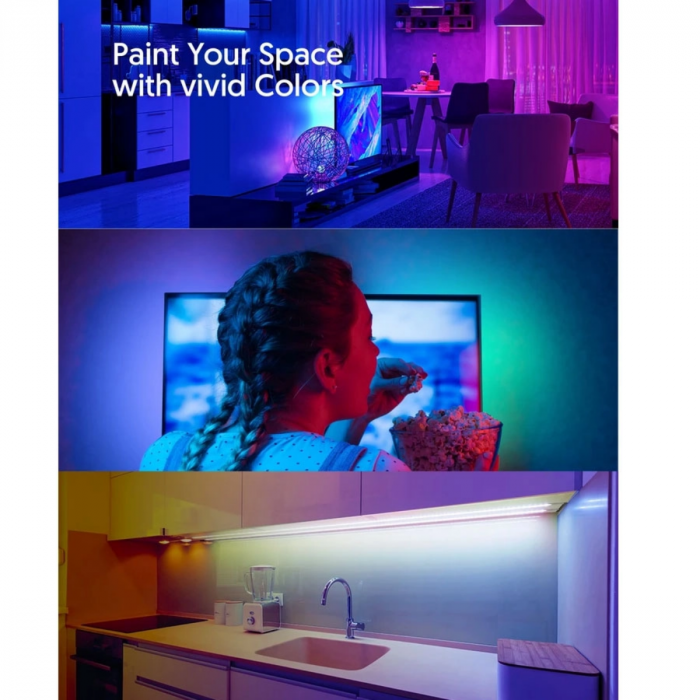 Banda LED Teckin, Picteaza camera in culori [4]