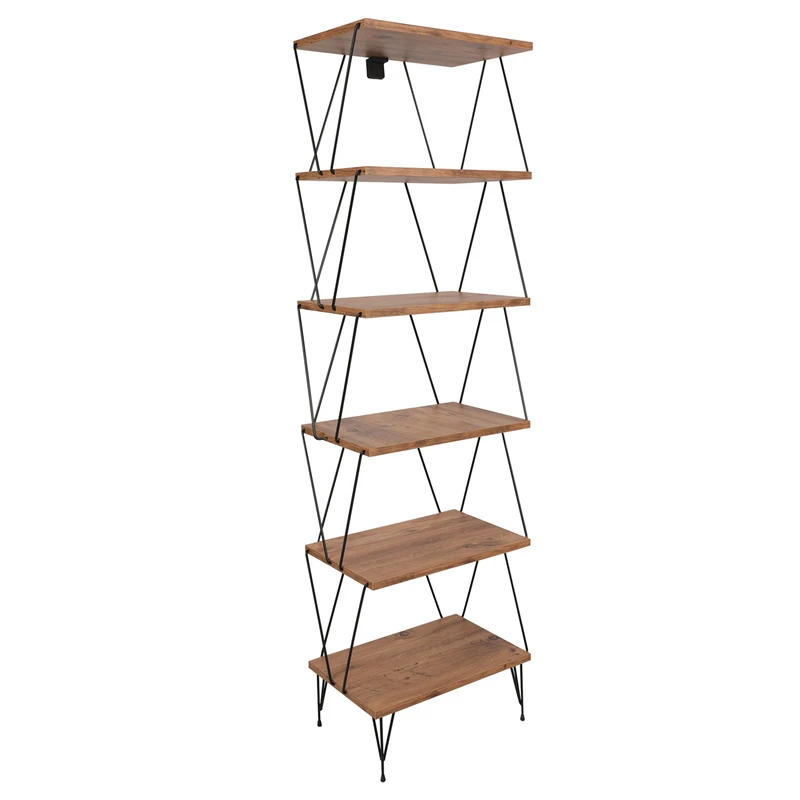 Biblioteca Balaban Pin cu rafturi multiple si design modern [4]