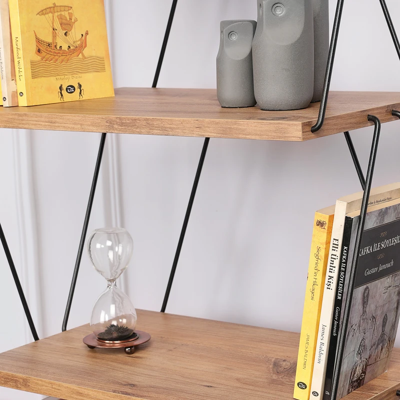 Biblioteca Balaban Pin cu rafturi multiple si design modern [9]