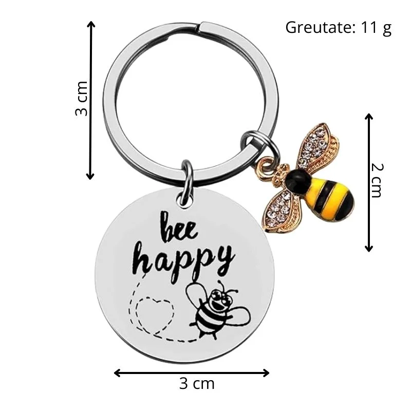 Breloc Amuzant Bee Happy [7]
