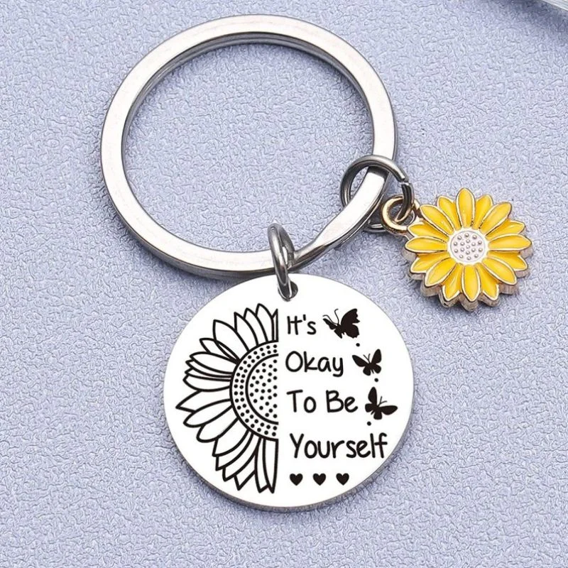 Breloc motivational cu floare [2]