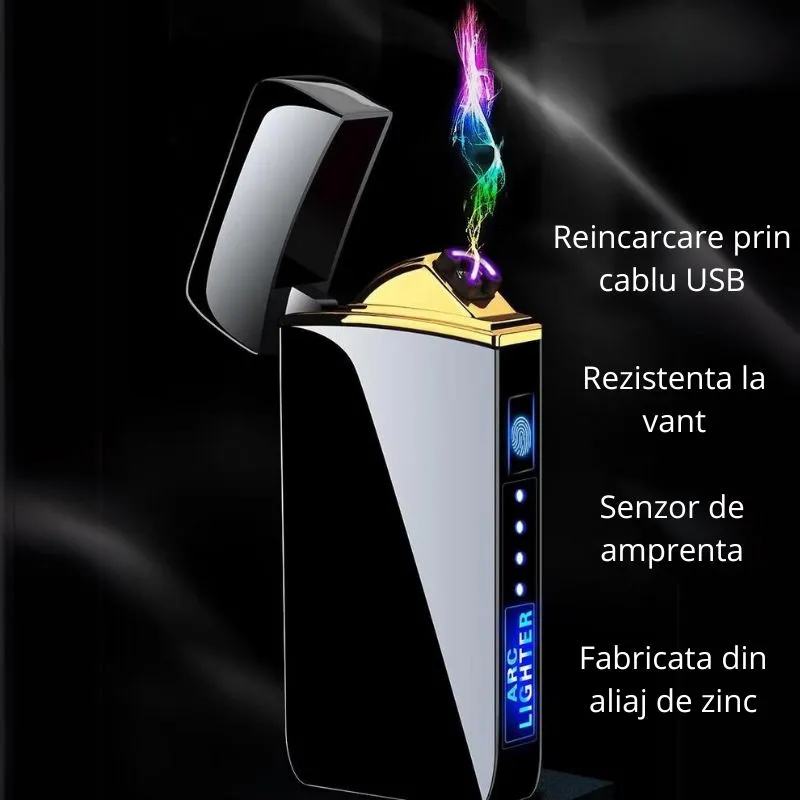Bricheta LCD Reincarcabila cu Arc Dublu [4]