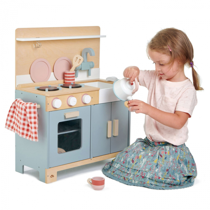 Bucatarie din lemn pentru copii, Mini Chef Home Kitchen, 16 piese [2]