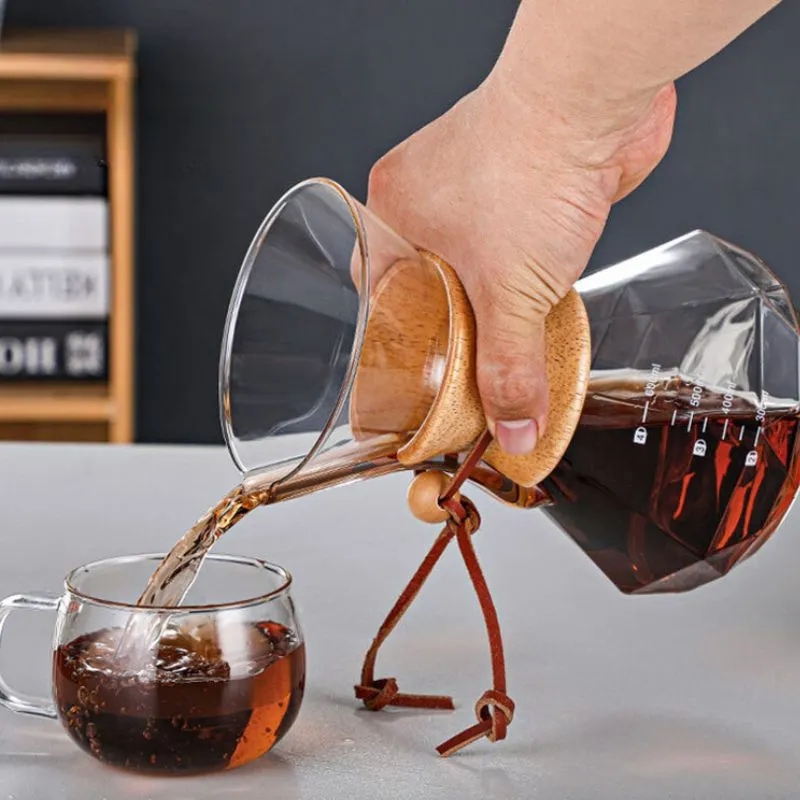 Recipient pentru cafea din sticla Coffee Joy V60 [3]