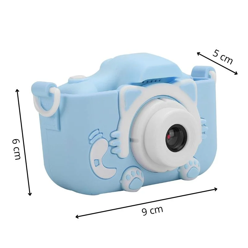 Camera foto pentru copii Smart Fun Albastru, 96 MP, Ecran 2.0 inch, 64 GB SD, 1080P HD [8]