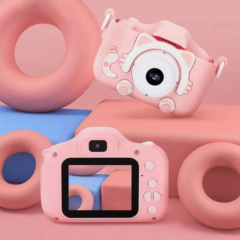 Camera foto pentru copii Smart Fun Roz, 96 MP, Ecran 2.0 inch, 64 GB SD, 1080P HD [2]
