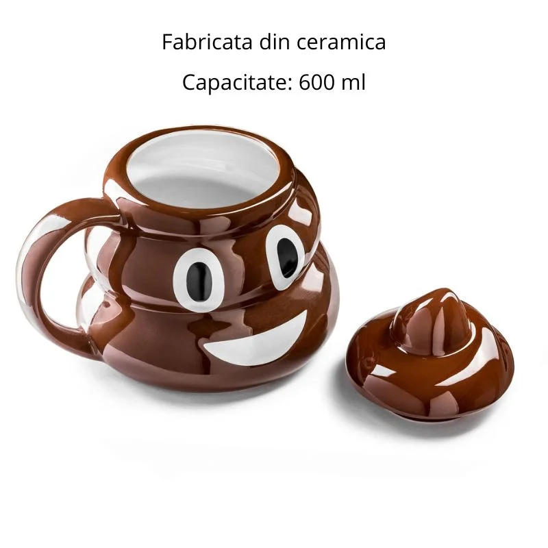 Cana amuzanta Poop Emoji [4]