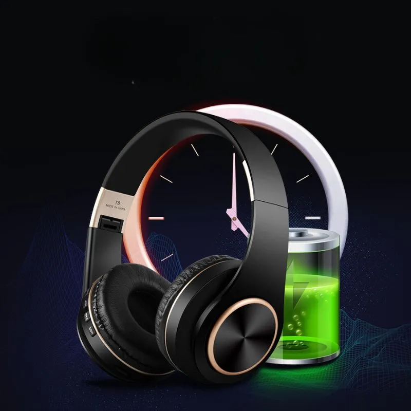 Casti Wireless Bluetooth T8 Stereo cu Microfon si Bass [9]