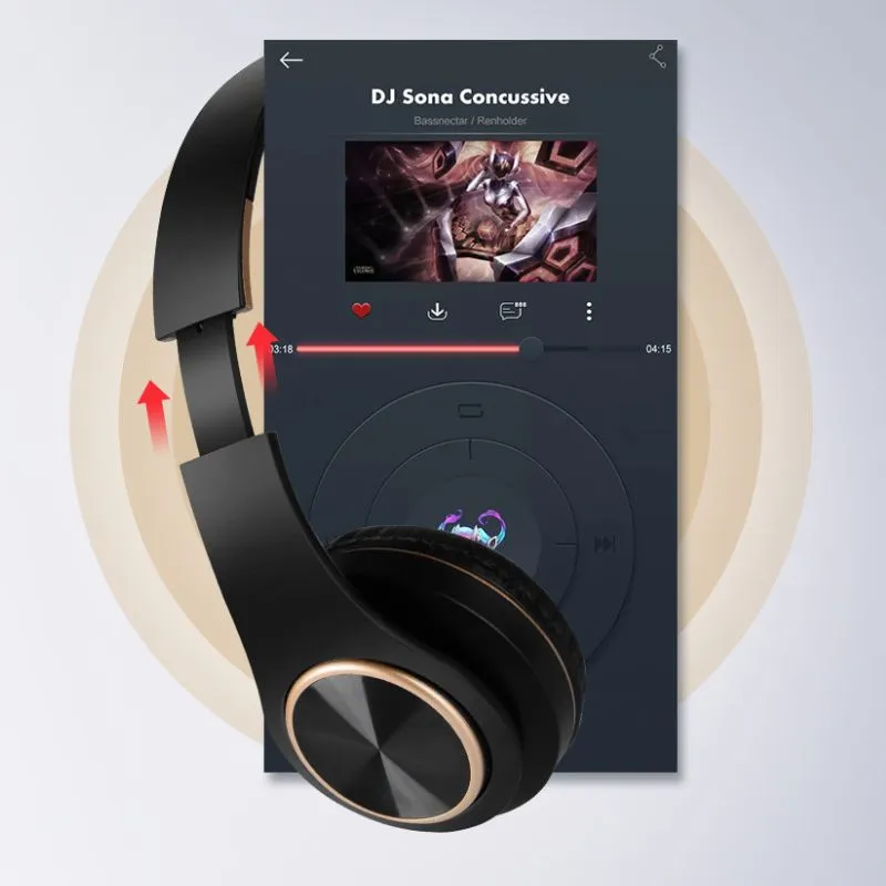 Casti Wireless Bluetooth T8 Stereo cu Microfon si Bass [10]