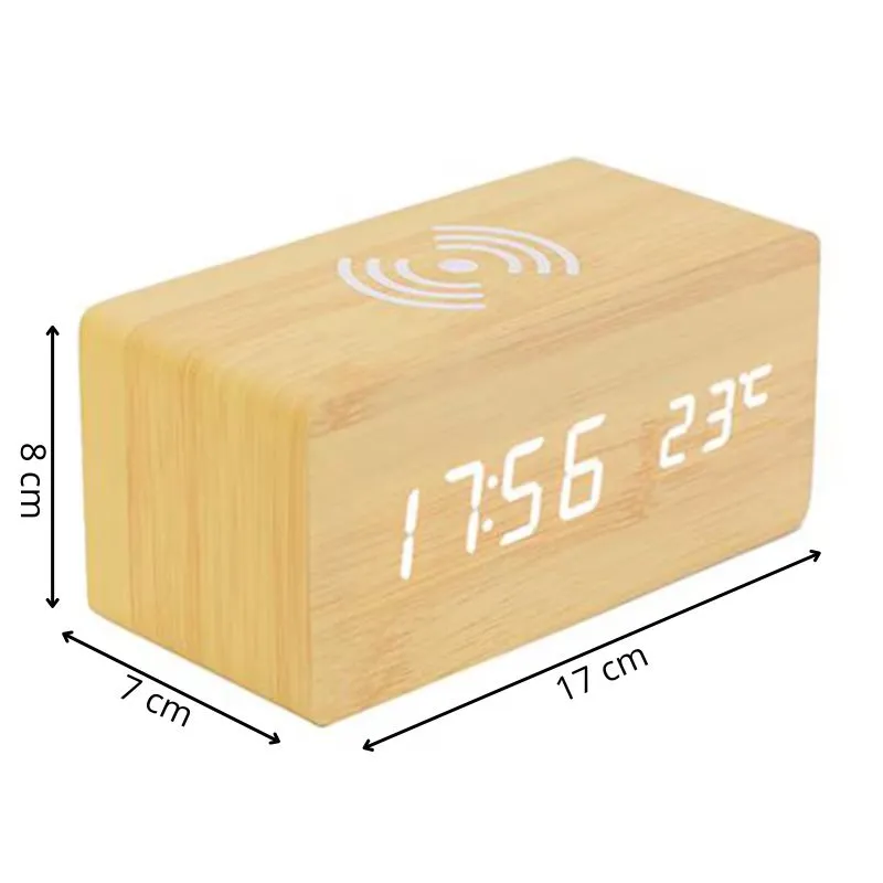 Ceas LED cu incarcare wireless [10]