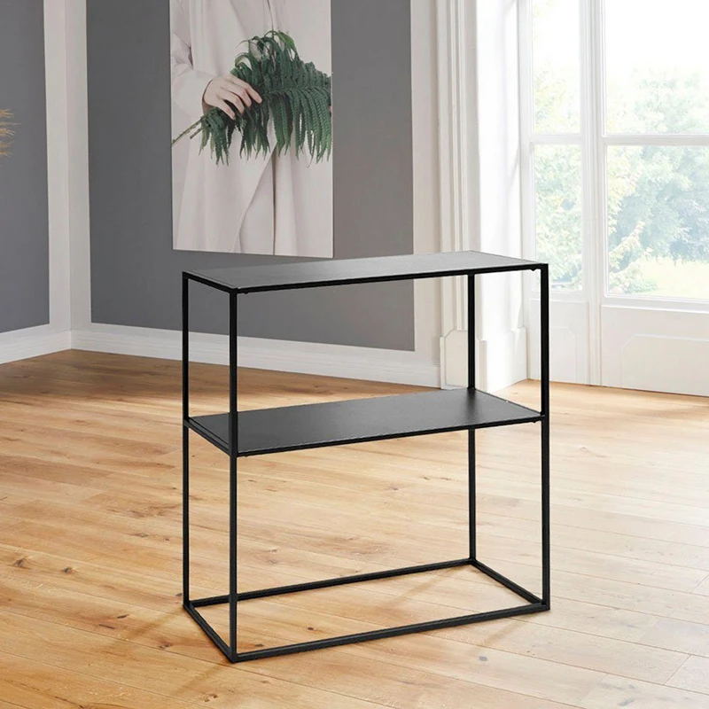 Comoda Andas neagra, structura metalica, design minimalist [5]