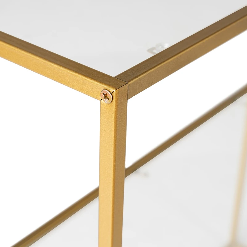 Comoda Berra aurie, structura metalica, design elegant [6]