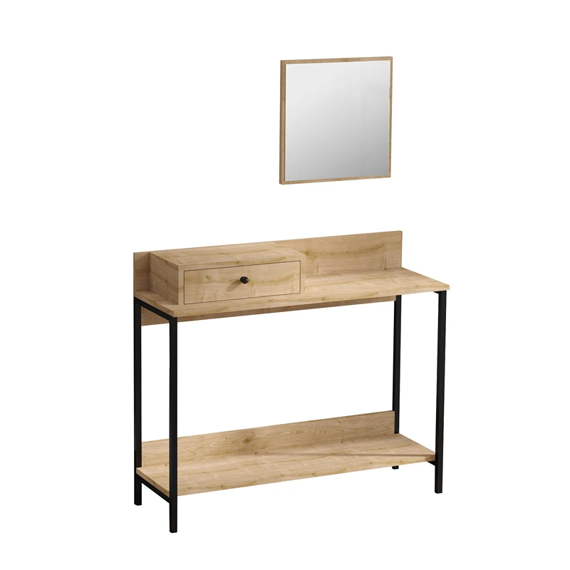 Comoda Jan, stejar safir, 100 cm, oglinda inclusa, design modern [4]