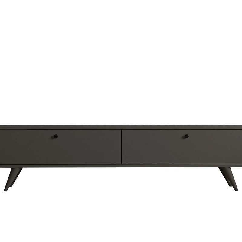 Comoda TV Paris, design elegant, antracit, compartimente deschise si inchise, 160 cm [4]