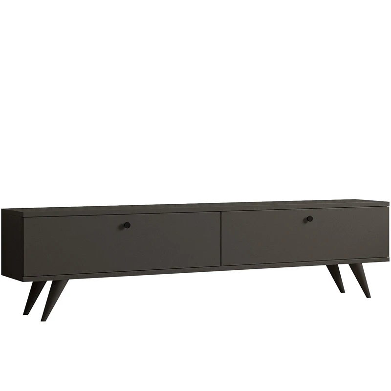 Comoda TV Paris, design elegant, antracit, compartimente deschise si inchise, 160 cm [5]