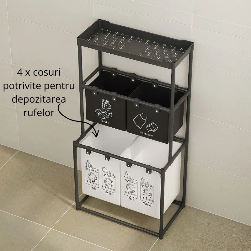 Cos rufe compartimentat cu etajera depozitare [4]