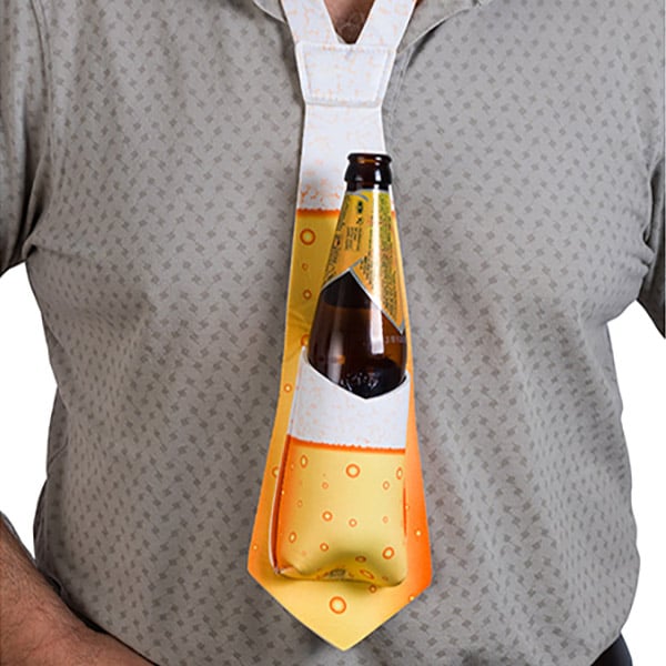 Cravata cu buzunar pentru sticla de bere [1]