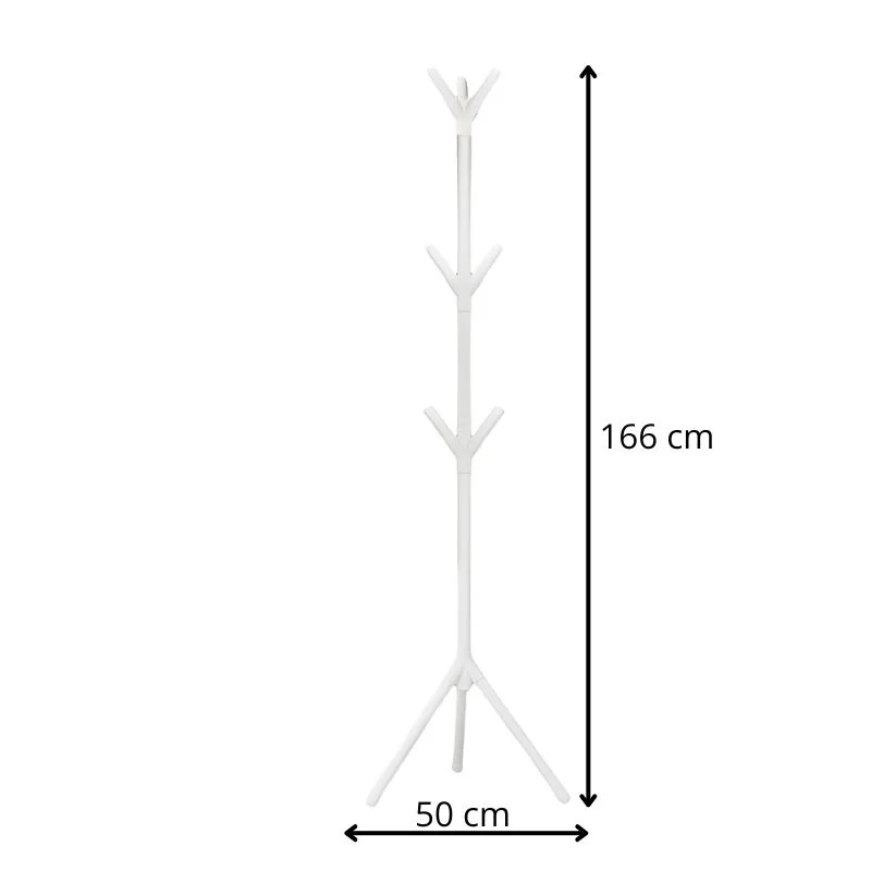 Cuier vertical metalic 166 cm cu agatatori multiple [7]