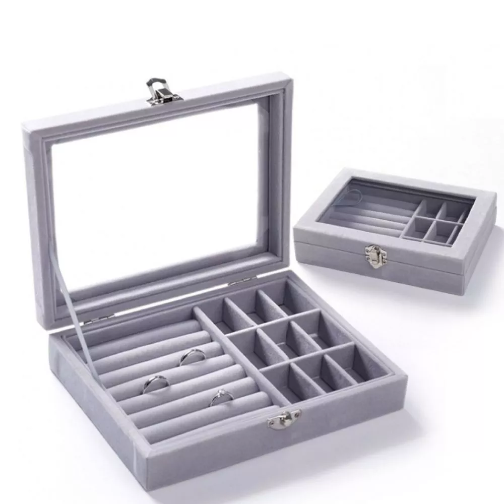 Cutie de bijuterii, Grey, 20x15x4.8cm, My love [5]
