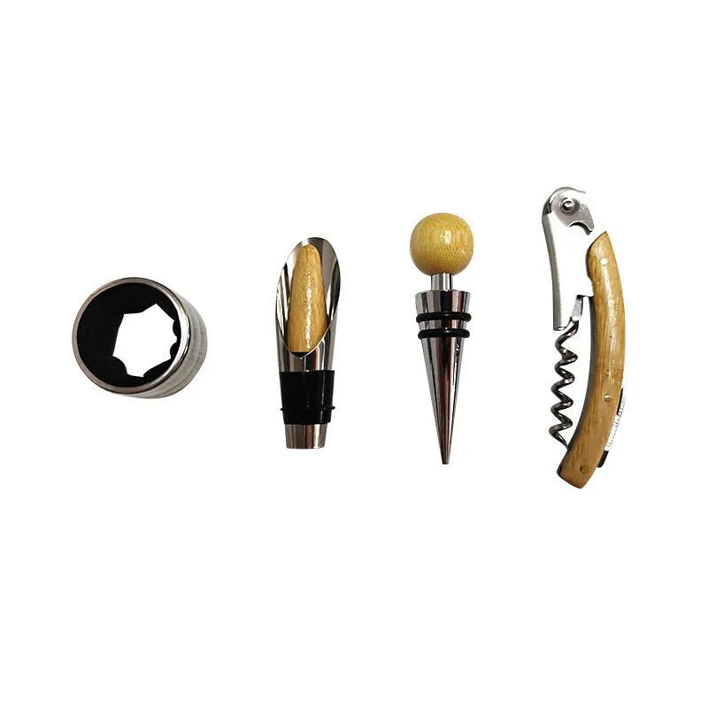 Cutie de vin pentru o sticla cu 4 accesorii incluse [8]