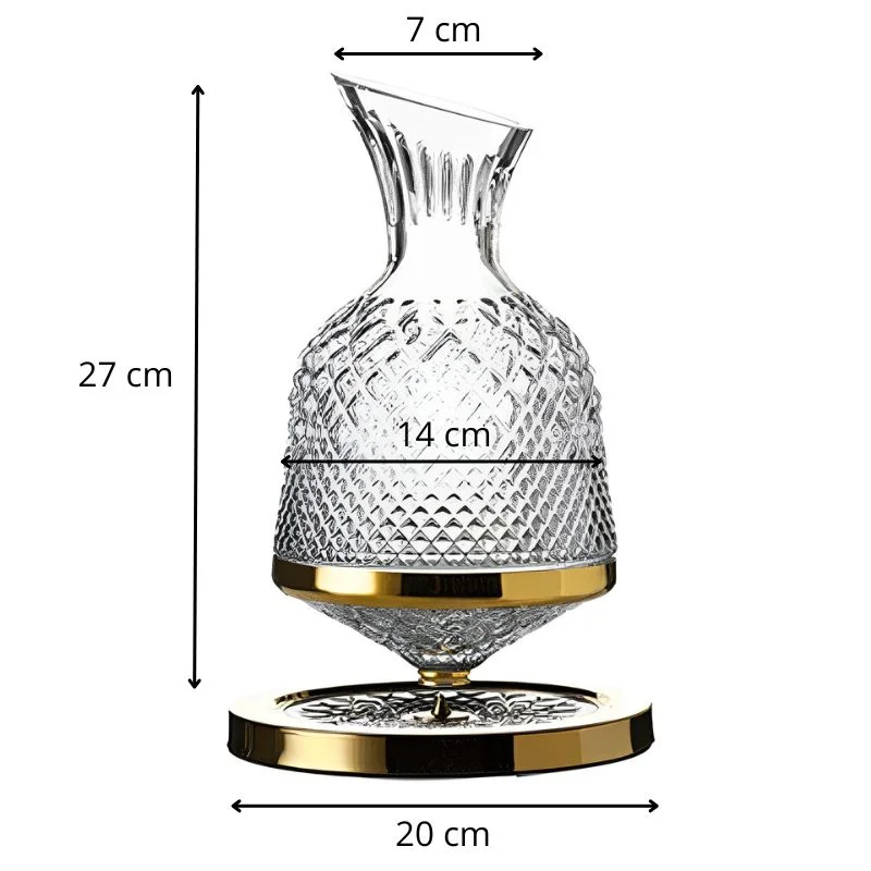 Decantor de bauturi Rotativ, auriu [10]