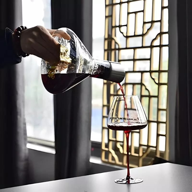 Decantor Cadou Munte de Aur In Varful Lumii cu bile de curatare [22]
