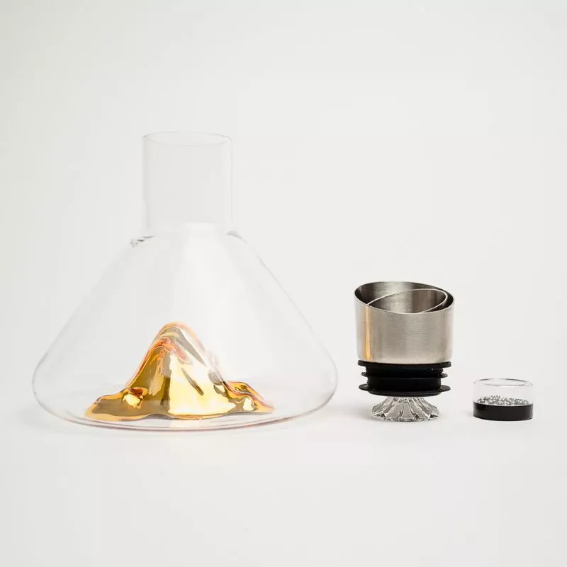 Decantor Cadou Munte de Aur In Varful Lumii cu bile de curatare [12]