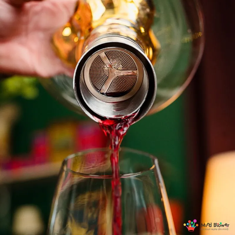 Decantor Cadou Munte de Aur In Varful Lumii cu bile de curatare [9]