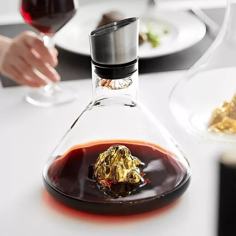 Decantor Cadou Munte de Aur In Varful Lumii cu bile de curatare [21]