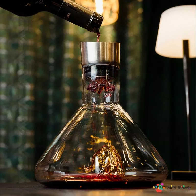 Decantor Cadou Munte de Aur In Varful Lumii cu bile de curatare [3]