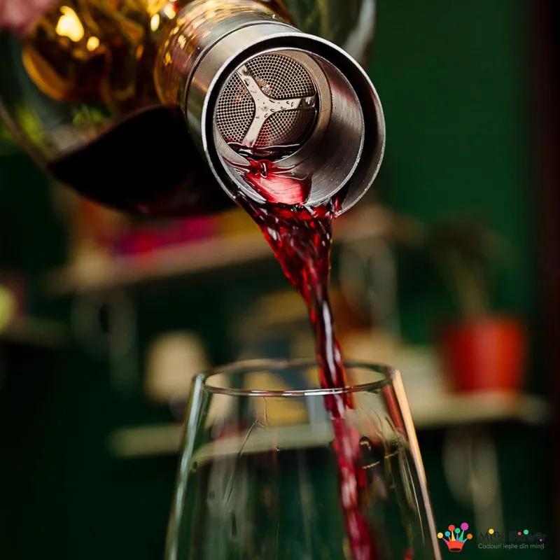 Decantor Cadou Munte de Aur In Varful Lumii cu bile de curatare [8]