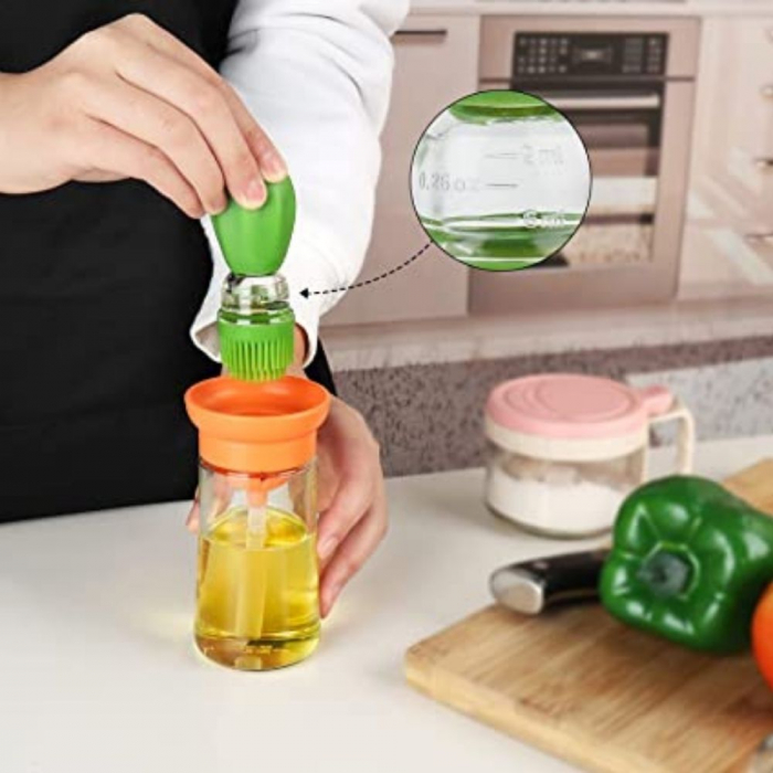 Dispenser Ulei 2 in 1, cu pensula din silicon [10]