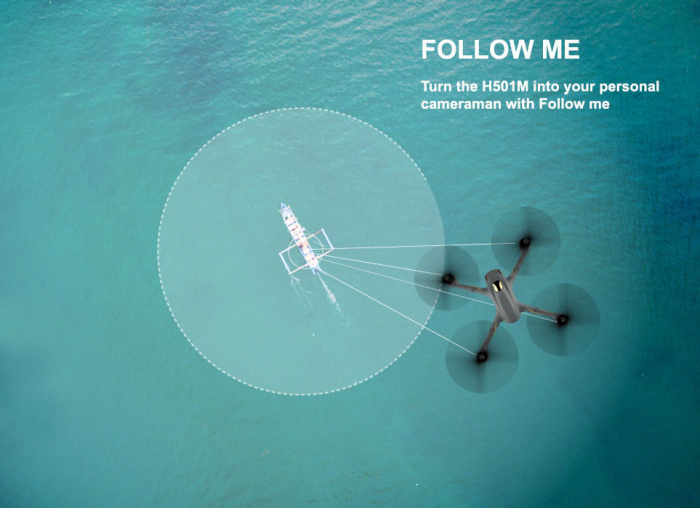 Drona Follow Me Camera HD, cu GPS si Waypoint [4]