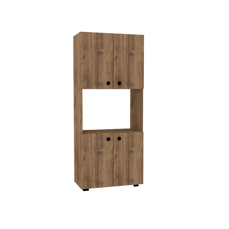 Dulap bucatarie Efe, nuc, compartimente spatioase, design elegant, 140 cm [2]