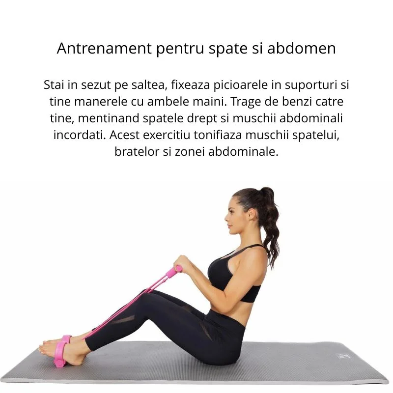 Extensor elastic Exercitii pentru abdomen [10]