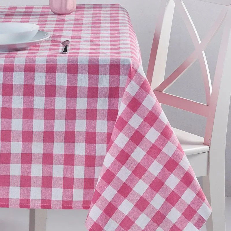 Fata de masa in carouri Alb si Roz [2]