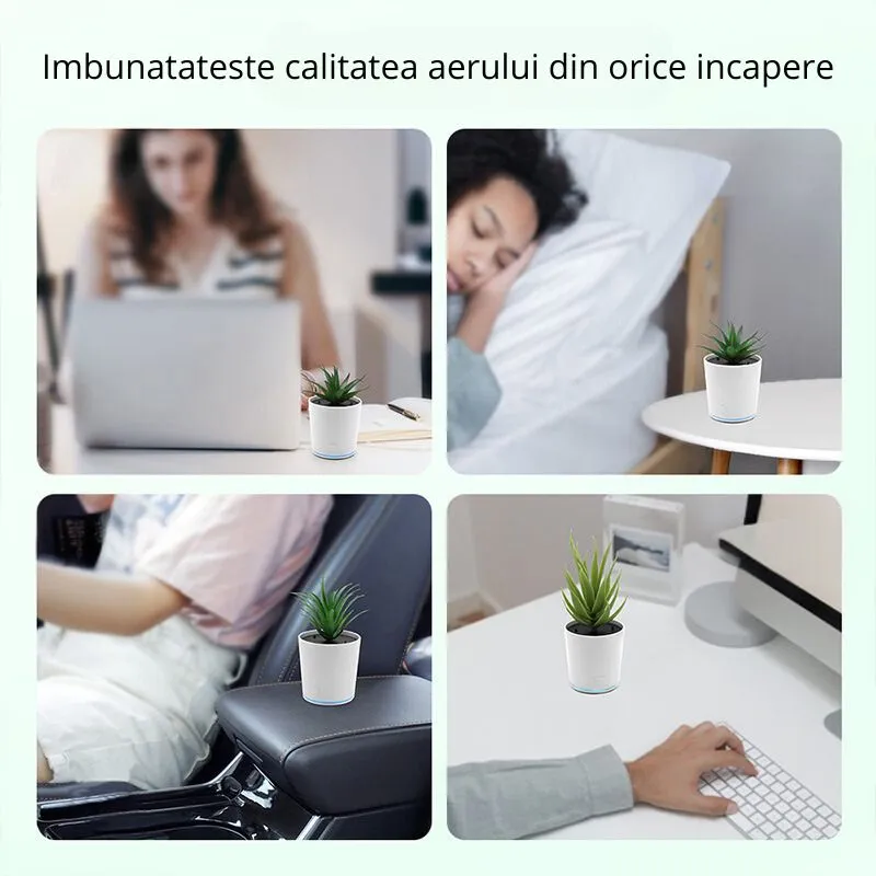Ghiveci purificator de aer cu USB [5]