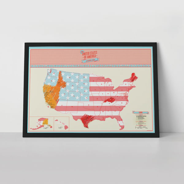 Harta razuibila USA Edition - Originala Luckies [1]
