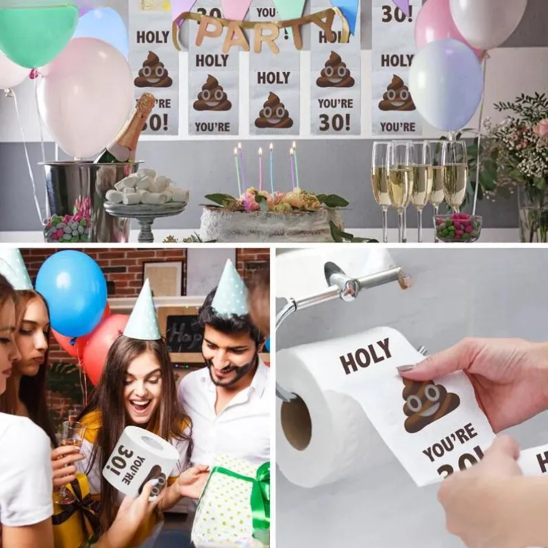 Hartie igienica cu mesaj Funny Aniversare 30 de ani [3]
