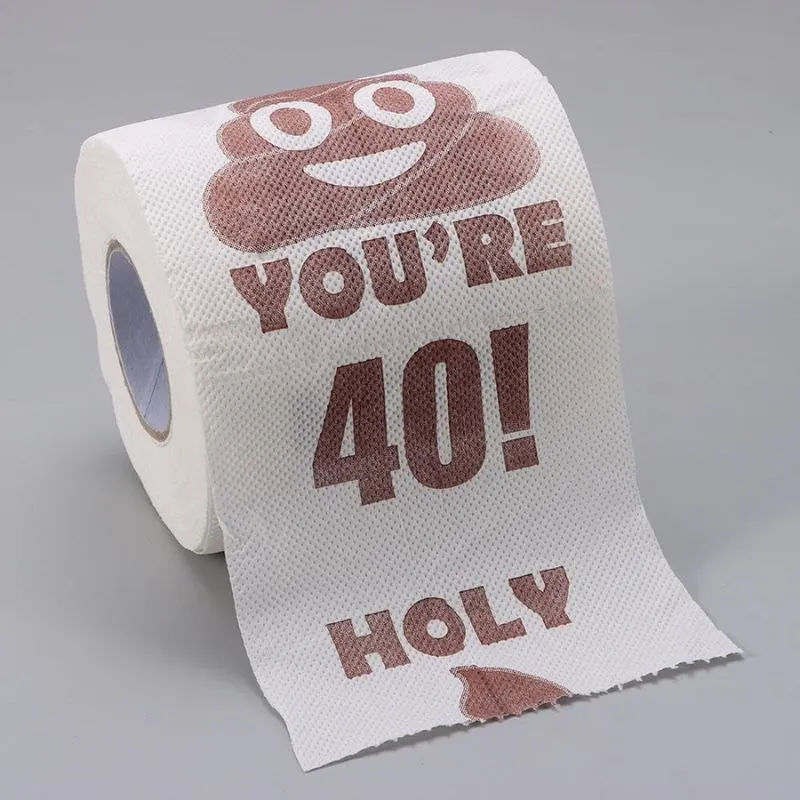 Hartie igienica cu mesaj Funny Aniversare 40 de ani [2]